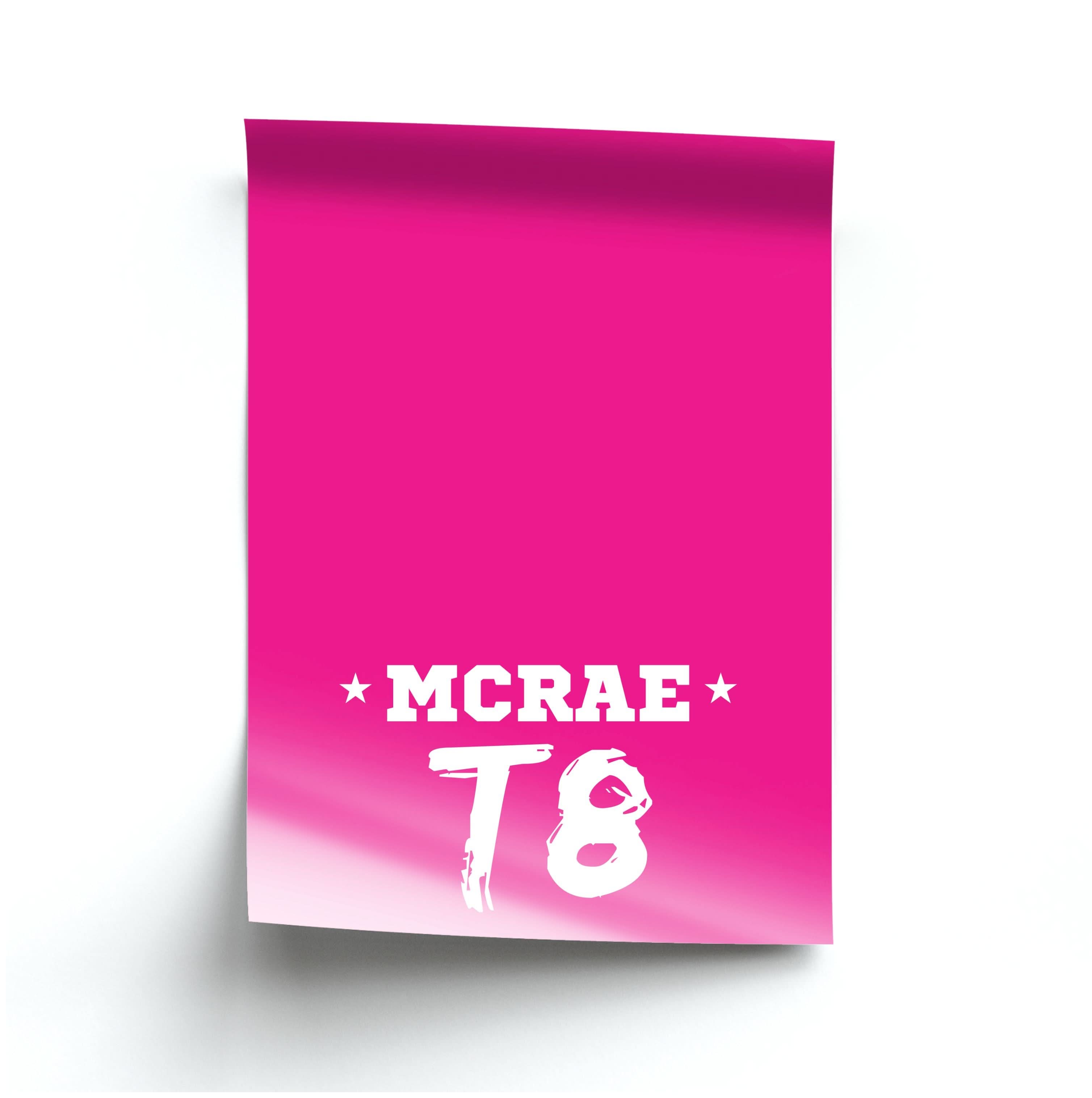 Pink T8 Sports Poster