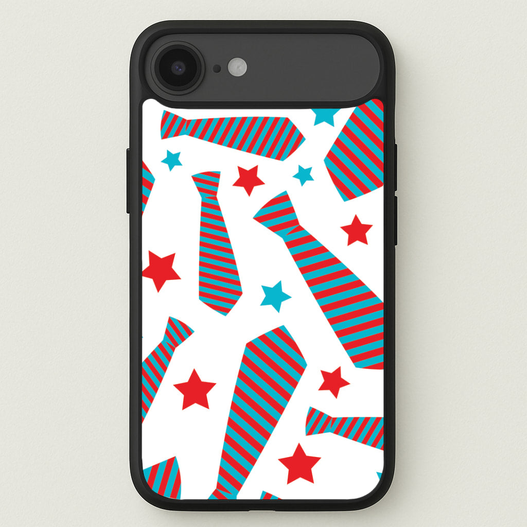 Tie And Stars Pattern iPhone 17 Air Case