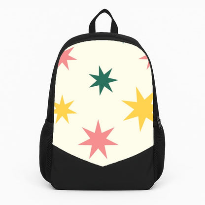 Colourful Christmas Stars Pattern Backpack
