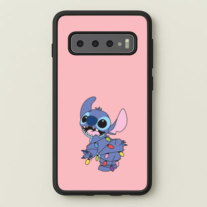 Cute Blue Alien Fairylights Galaxy S10 Plus Case