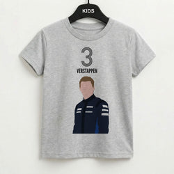 Verstappen 2026 Grey Kids T-Shirt