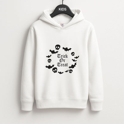 Trick Or Treat Wreath Kids Hoodie