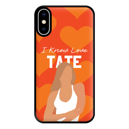 I Know Love Pattern iPhone XS Max Case