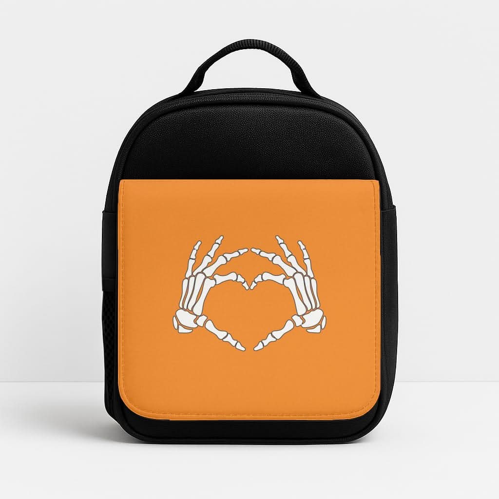 Skeleton Heart Insulated Lunch Bag