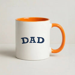 DAD Letters Orange Mug