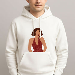 Red Sparkly Dress Mens Hoodie