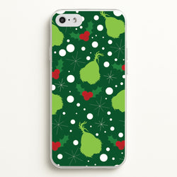 Green Creature Christmas Pattern iPhone 5 / 5s / SE 2016 Case