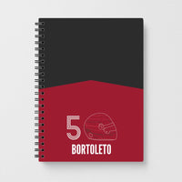 Bortoleto Helmet 2026 Notebook