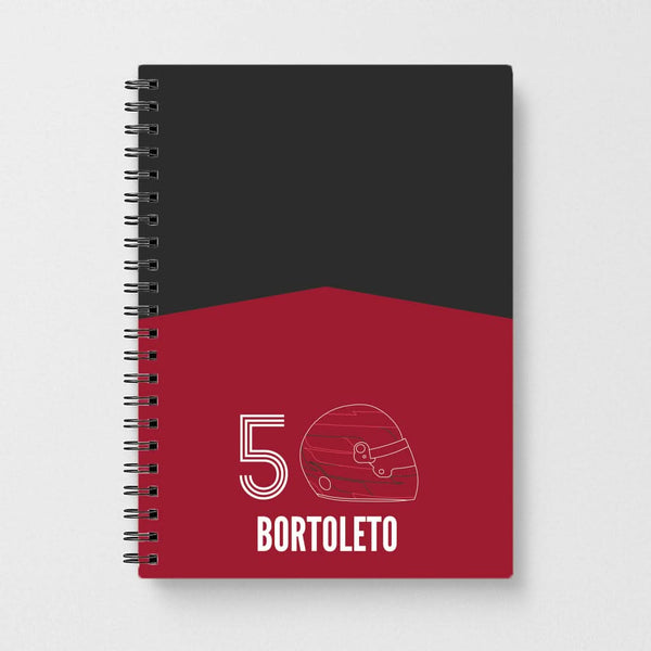 Bortoleto Helmet 2026 Notebook