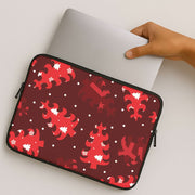 Wrapping Paper Christmas Tree Pattern Laptop Sleeve 2