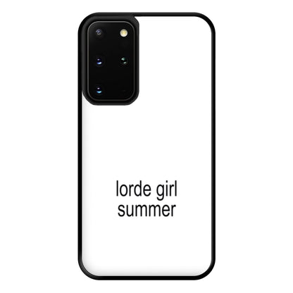 Lorde Girl Summer Galaxy S20 Plus Case