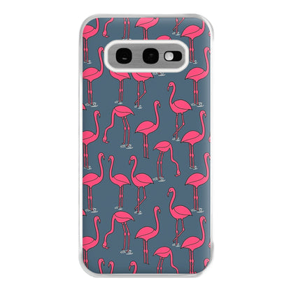 Basic Pink Flamingo Pattern Phone Case