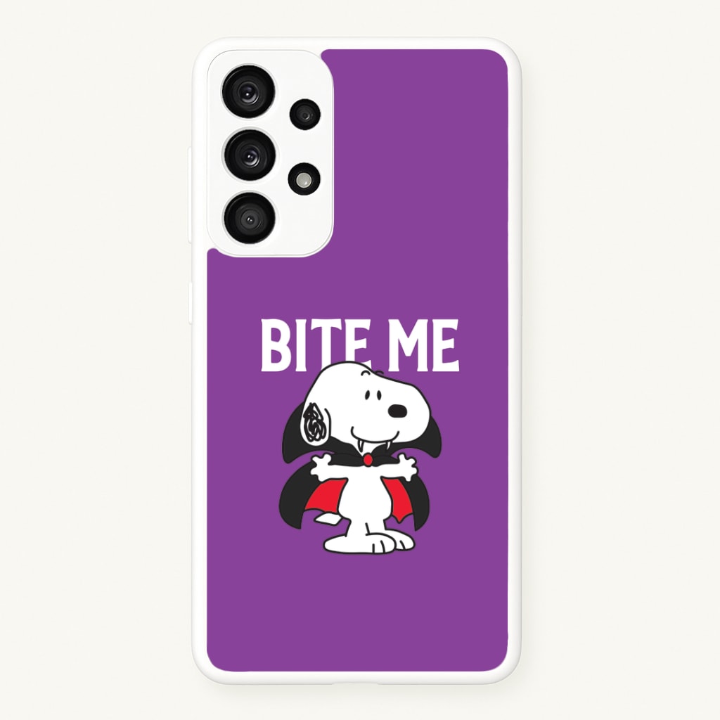Bite Me Cartoon Beagle Galaxy A33 Case