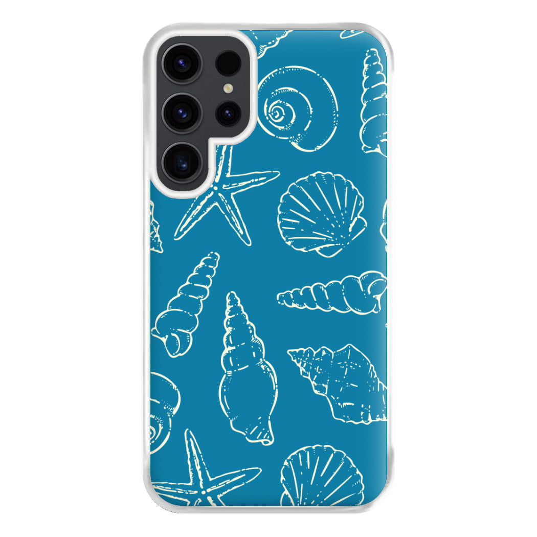 Sketched Shells Pattern Galaxy S23 Ultra Case