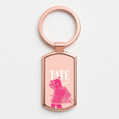 Tate Signature Rose Gold Keyring