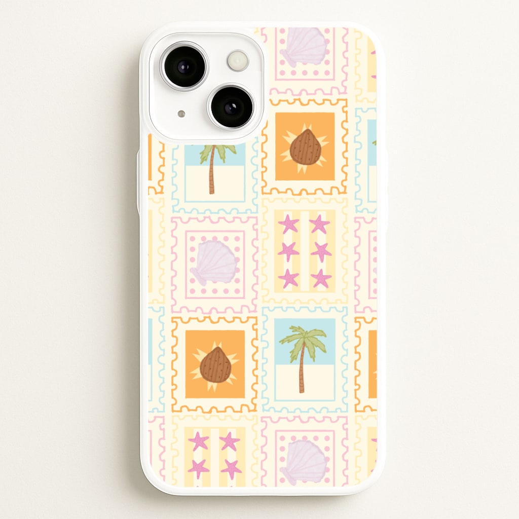 Tropical Stamps iPhone 13 Case