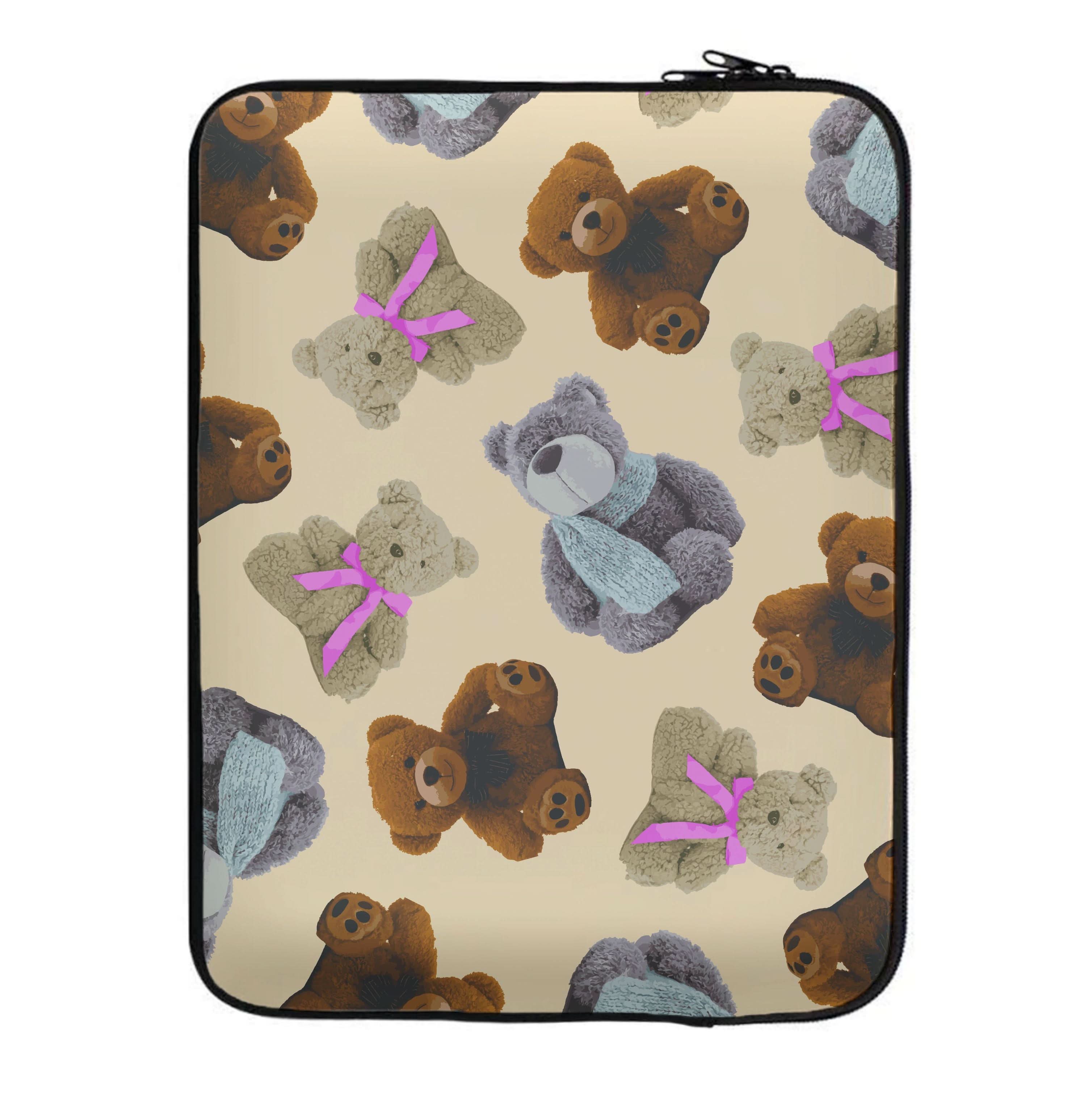 Assortment Of Teddies Pattern Laptop Sleeve