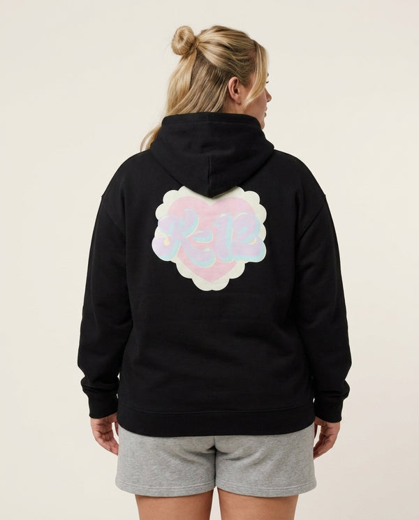 K12 Hoodie — Black Back, worn