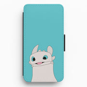 White Fury Dragon Flip / Wallet Phone Case 1