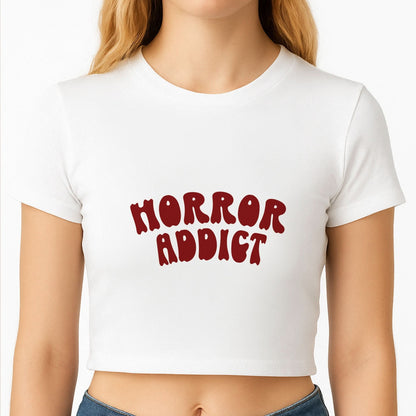 Horror Addict Crop Top