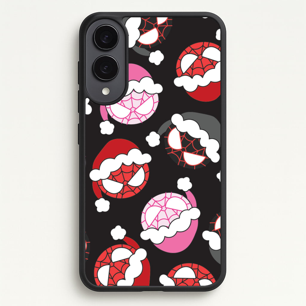 Spider Heroes Christmas Pattern Galaxy S25 Edge Case