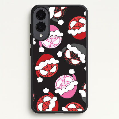 Spider Heroes Christmas Pattern Galaxy S25 Edge Case