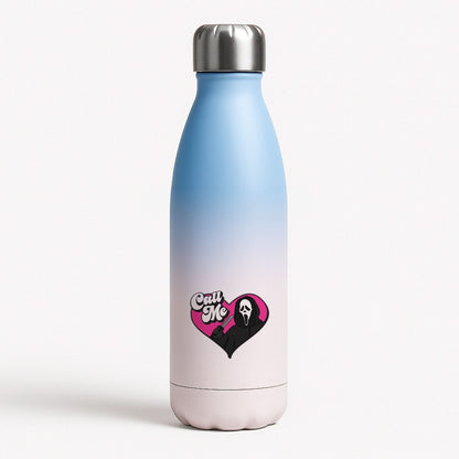 Call Me Heart Blue Water Bottle