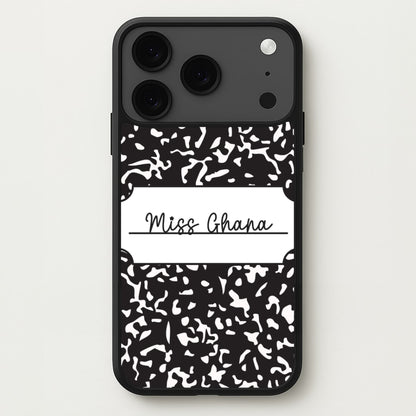 Personalised School Notebook iPhone 17 Pro Max Case