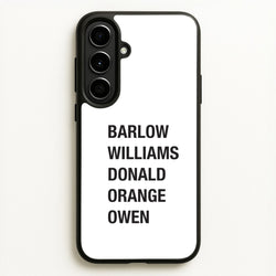 Take Band Members Names Galaxy A56 Case