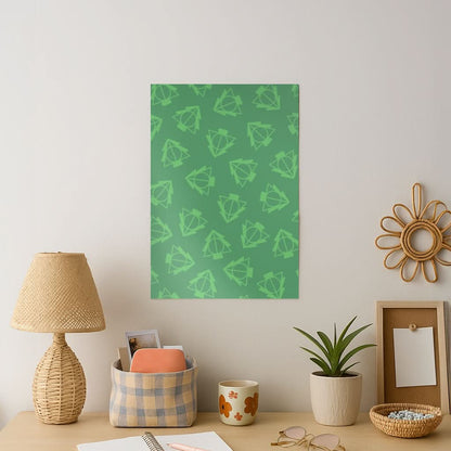 Christmas Tree Wizard Icon Pattern Art Print