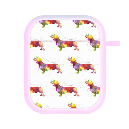 Watercolour Dachshund AirPods Case