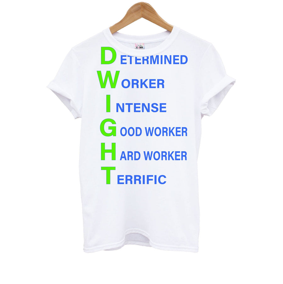 Dwight Abbreviation - The Office Kids T-Shirt