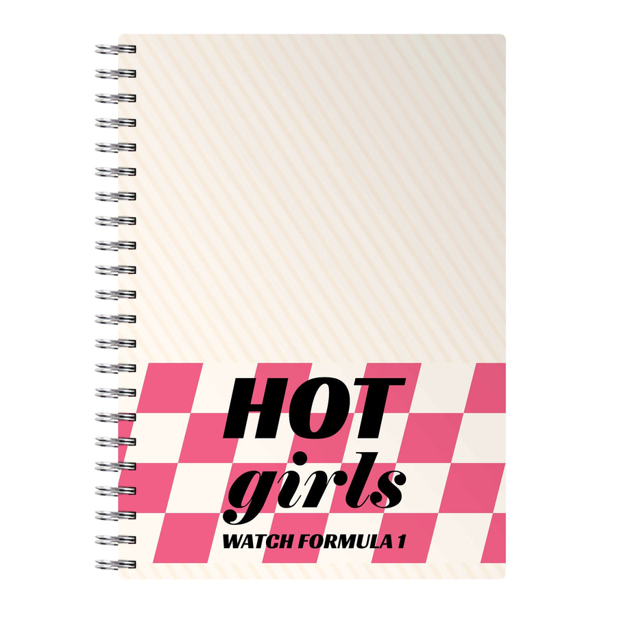 Hot Girls Watch Formula One Notebook