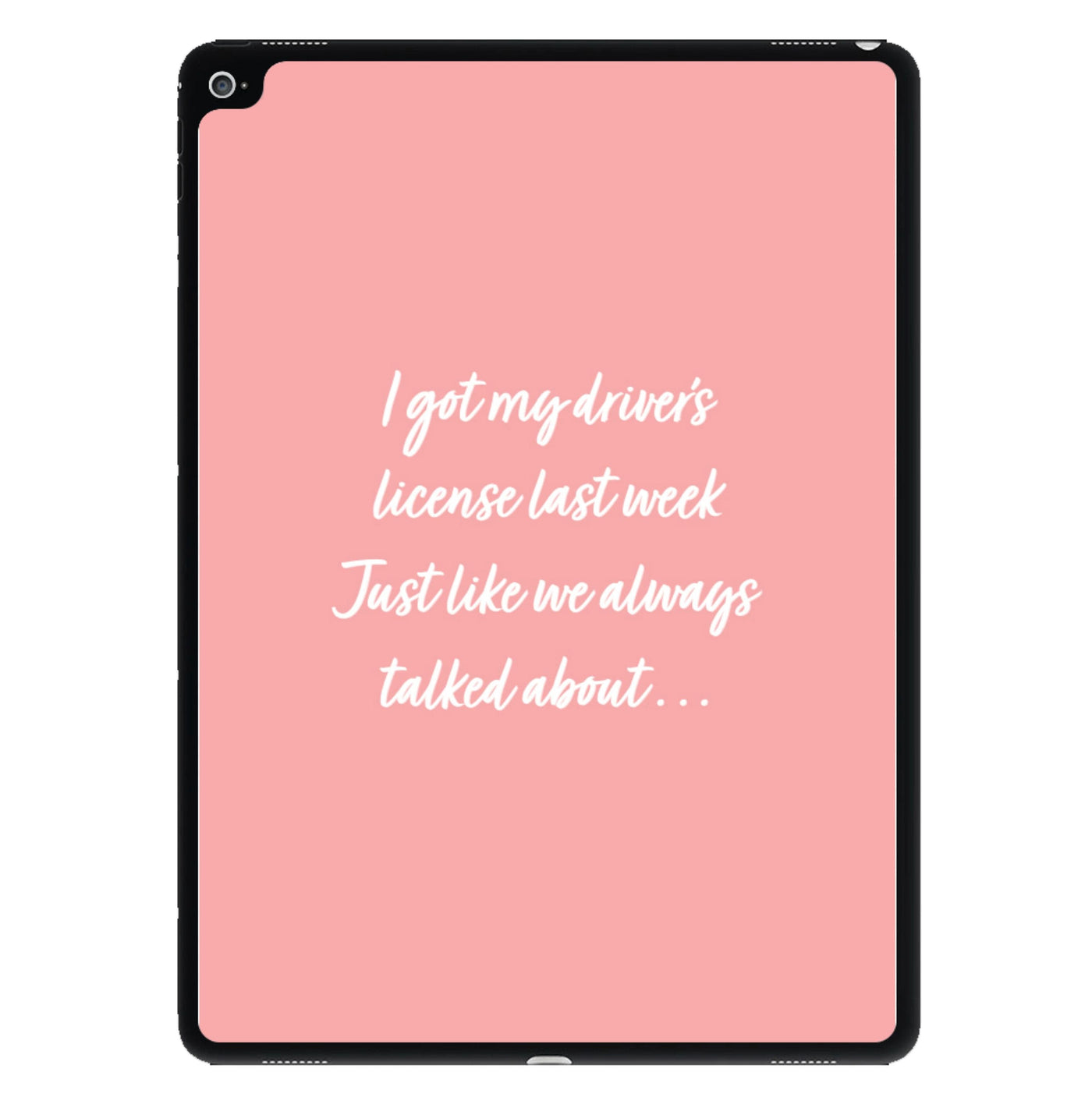 Drivers License Lyrics - Olivia TikTok iPad Case