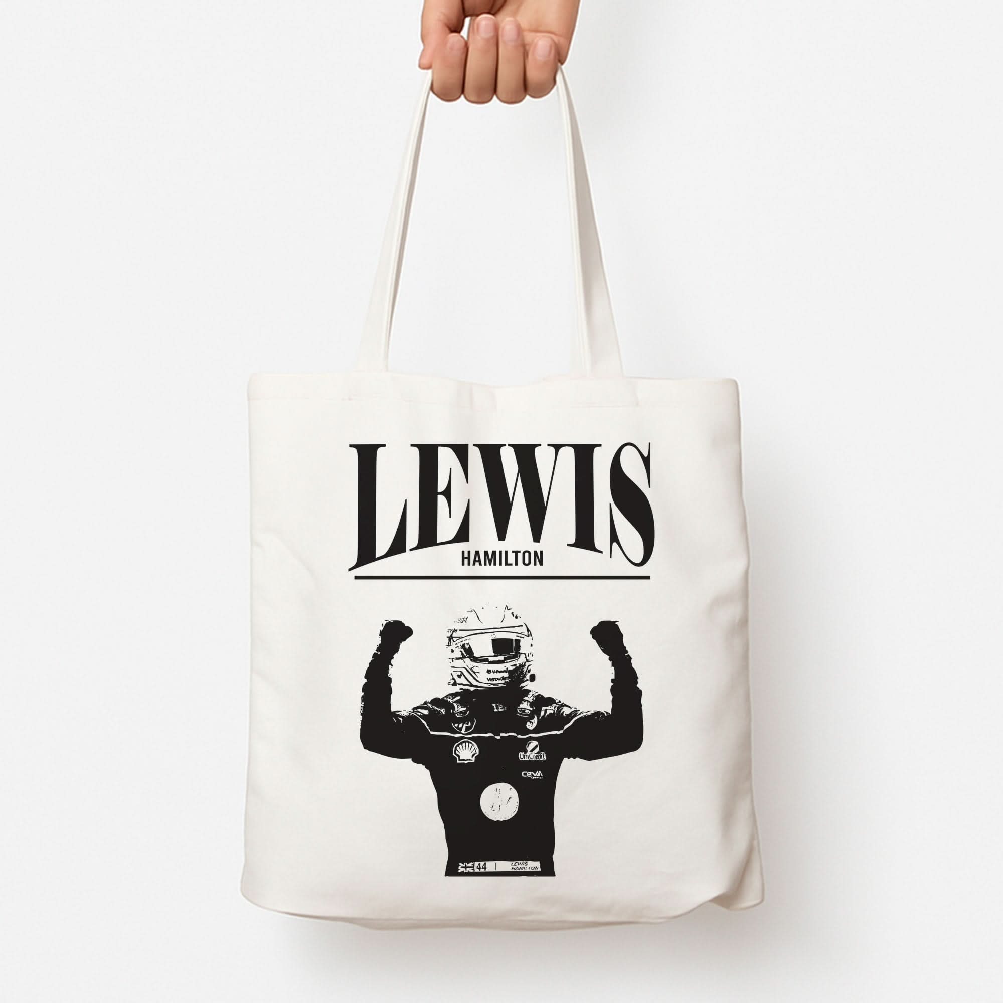 Lewis Red And Gold Tote Bag
