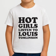 Hot Girls Listen To Louis Kids T-Shirt 4