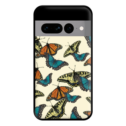 Butterfly Assortment Pattern Google Pixel 7 Pro Case