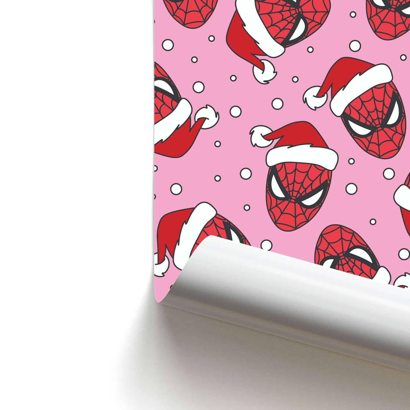 Spider Christmas Pattern Poster