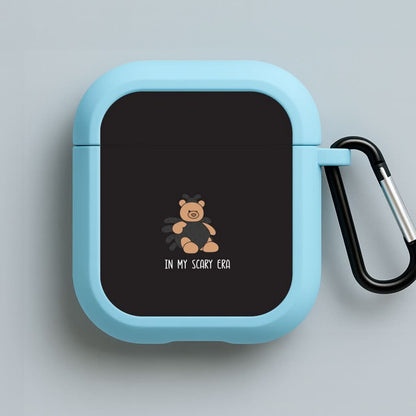 In My Scary Era Bear - Halloween Blue AirPods Case