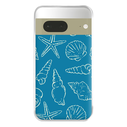 Sketched Shells Pattern Google Pixel 7 Case