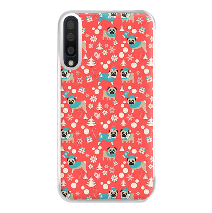 Christmas Pug Pattern Phone Case