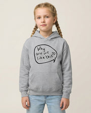 Why Are We Like This - Heart TV Kids Hoodie 1