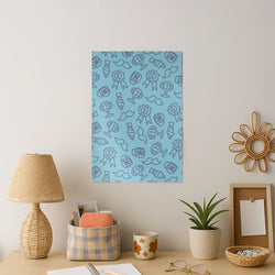 Dad Doodles Pattern Art Print