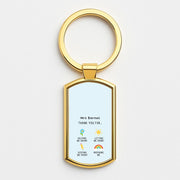 Thank You For Helping Me Luxury Keyring 3