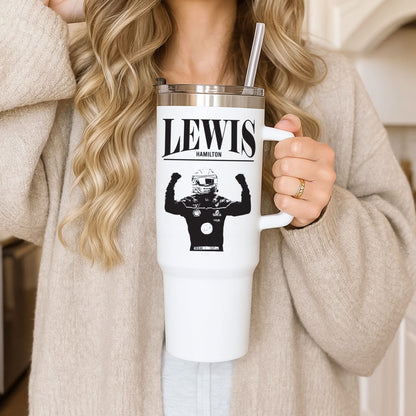 Lewis Red And Gold Tumbler