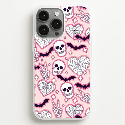 Cute Halloween Stickers Pattern iPhone 13 Pro Max Case