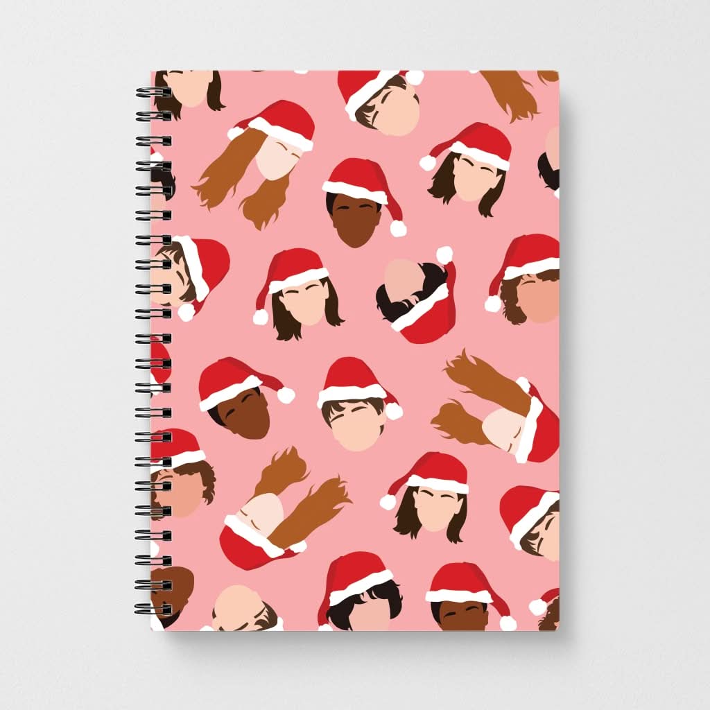 Christmas Stranger Crew Pattern Notebook