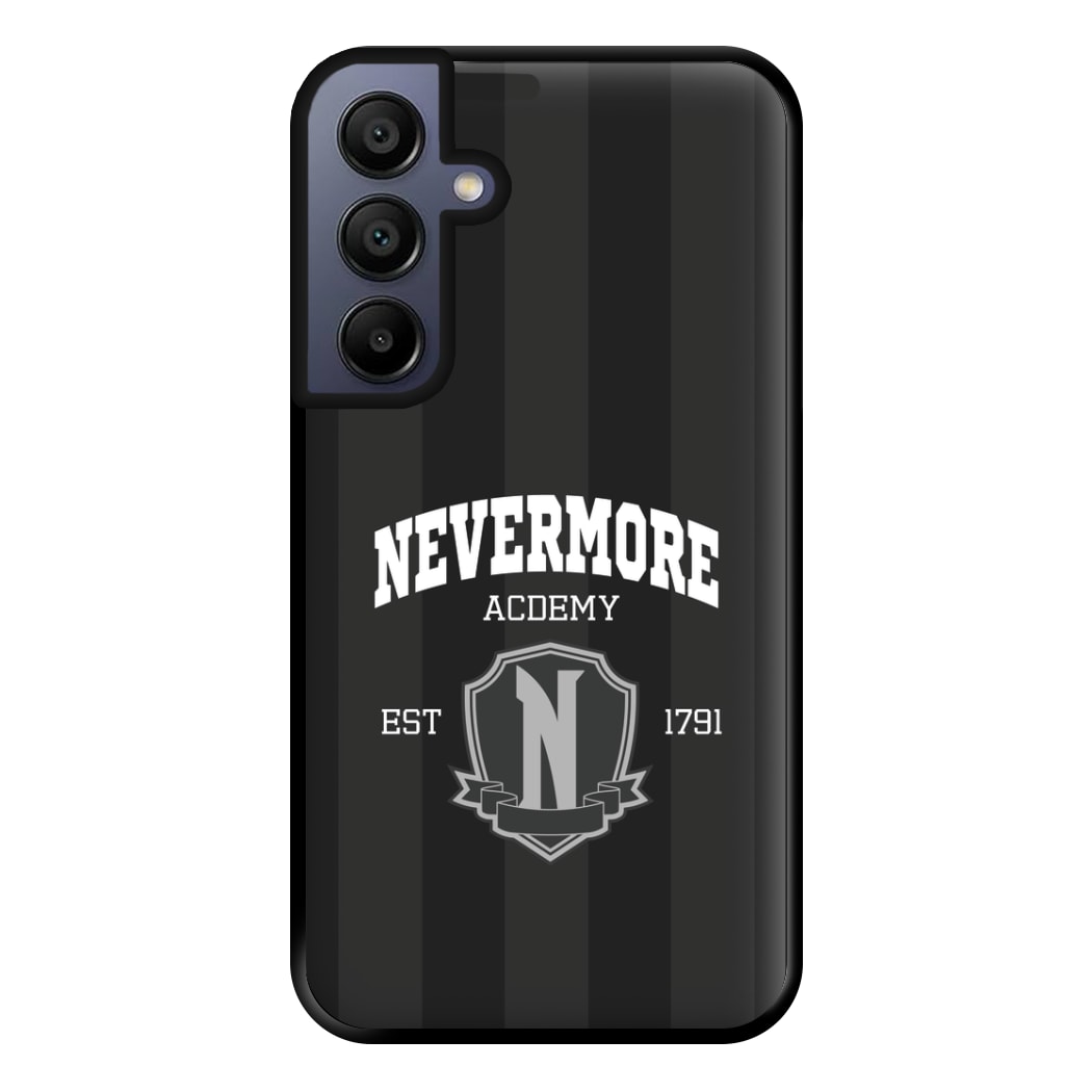 Addams Academy Gray Galaxy A16 Case