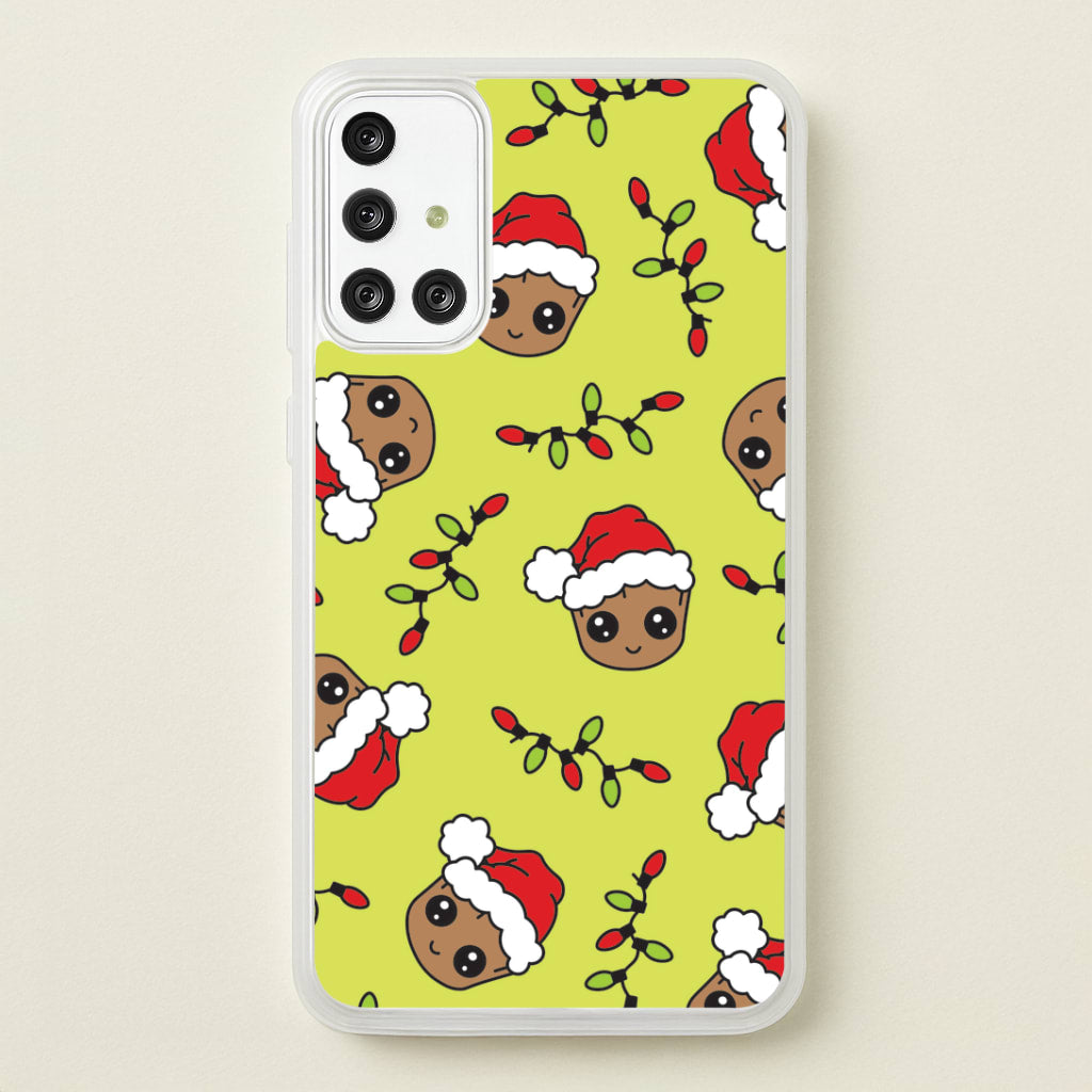 Christmas Tree Hero Pattern Galaxy A71 Case