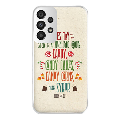 The Four Main Food Groups - Elf Phone Case